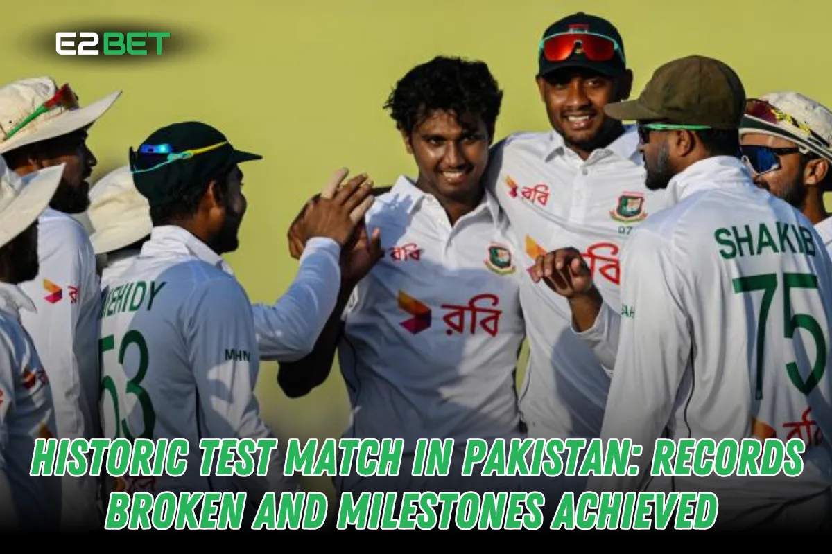 Historic Test Match in Pakistan