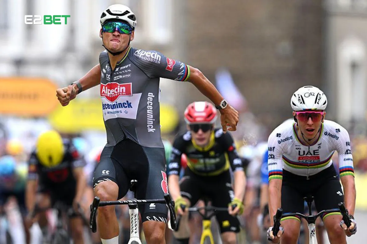 Van der Poel Sprint Wins Stage Two Ahead of Pogacar

